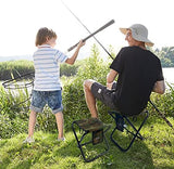 Upgraded Portable Folding Stool, 13 Inch Camping Stool for Adults Fishing Hiking Gardening and Beach with Carry Bag, Hold Up to 450lbs[Camo]