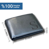 Custom Wallets for Men, Leather Wallets with Engraved Name, Personalized Gifts for Dad, Husband, Son, Boyfriend, Grandpa, Fathers Day Gift, Christmas Gifts, Valentines Day Gifts