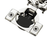 Ravinte 60 Pack (30 Pairs) 1/2 Inch Overlay Soft Close Hinges for Kitchen Cabinets - Satin Nickel Hidden Concealed Hinge, Stainless Steel, Self Closing