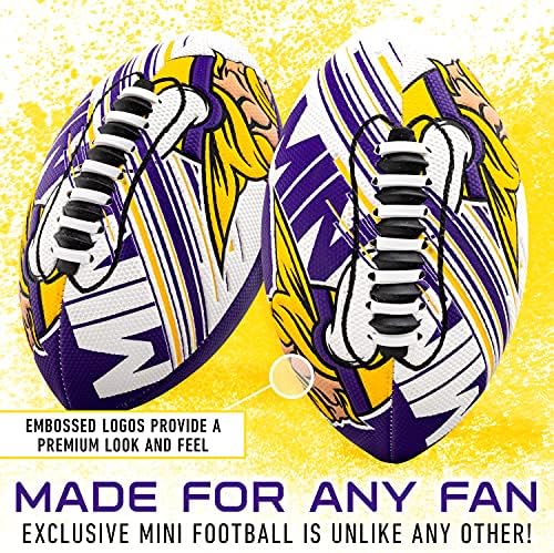 Franklin Sports NFL Team Mini Footballs - Youth 8.5" Official NFL Licensed Football + Air Pump Set