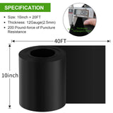 12 Gauge 40 Feet Grass Weed Barrier Landscape Edging 10 inch Depth Flexible Border Roll Lawn Landscape Garden Edging for Backyard Driveway Path Sidewalk