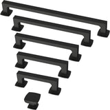 Franklin Brass (10-Pack) – Square Matte Black Cabinet Knobs for Dressers, Drawers, Kitchen Cabinet Door, Vanity, Furniture, Closet Knobs, 1-1/8 Inch | Parow