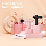 AERLANG Mini Massage Gun-Pink，Muscle Deep Tissue Massager Gun, Handheld Percussion Massager, Portable Quiet Massage Gun with Carry Case for Home Office Gym Motehr Day Gifts for Women Men Her