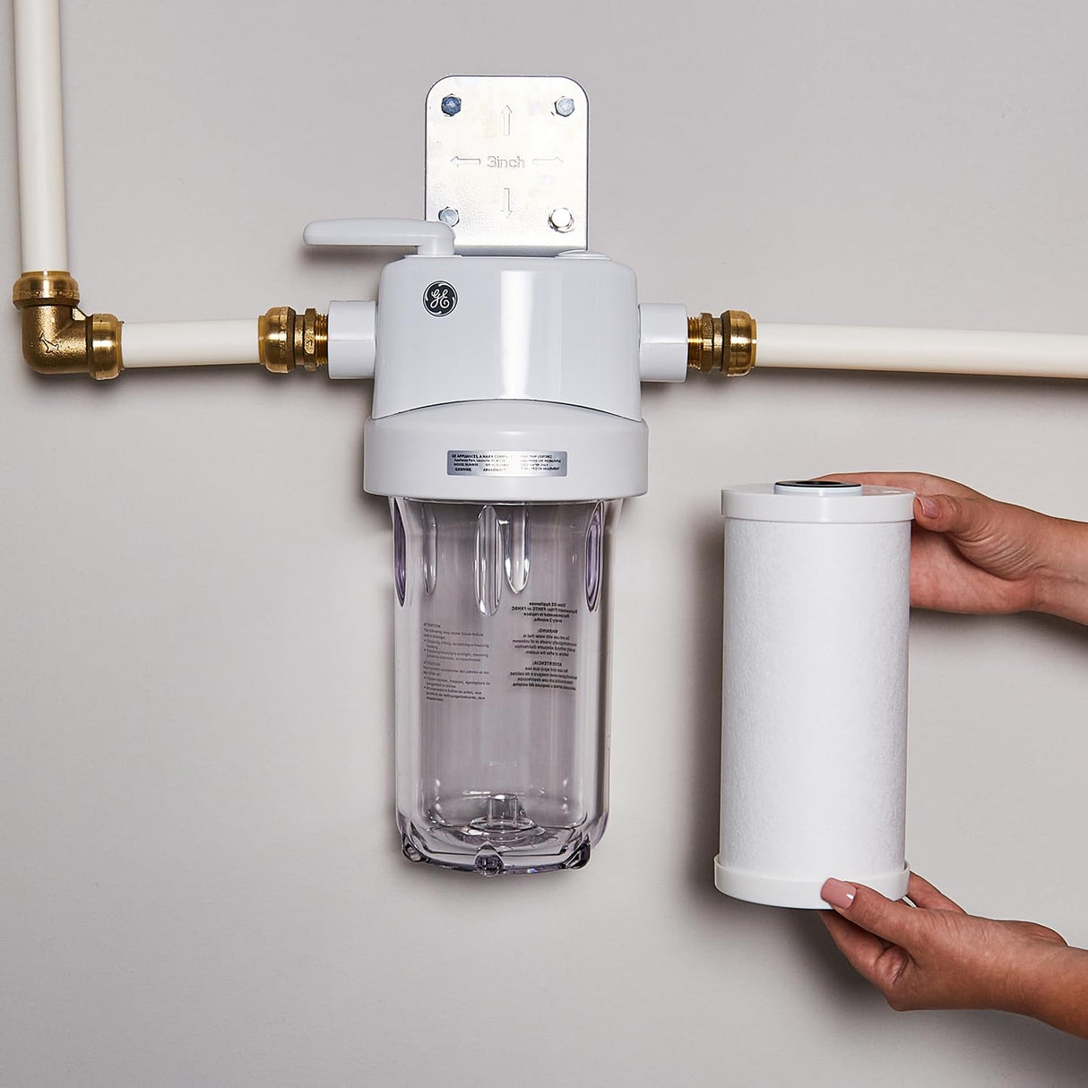 GE FXHTC Whole House Water Filter | Replacement for Water Filtration System | NSF Certified: Reduces Chlorine, Sediment, Rust & Other Impurities | Replace Every 3 Months for Best Results | 1 Filter
