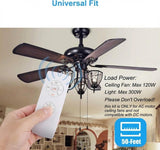 LPHUMEX Universal Ceiling Fan Remote Control Kit, 3-in-1 AC Motor Ceiling Fan Light Timing & Speed Remote, for Hunter/Harbor Breeze/Westinghouse/Honeywell/Other Ceiling Fan lamp