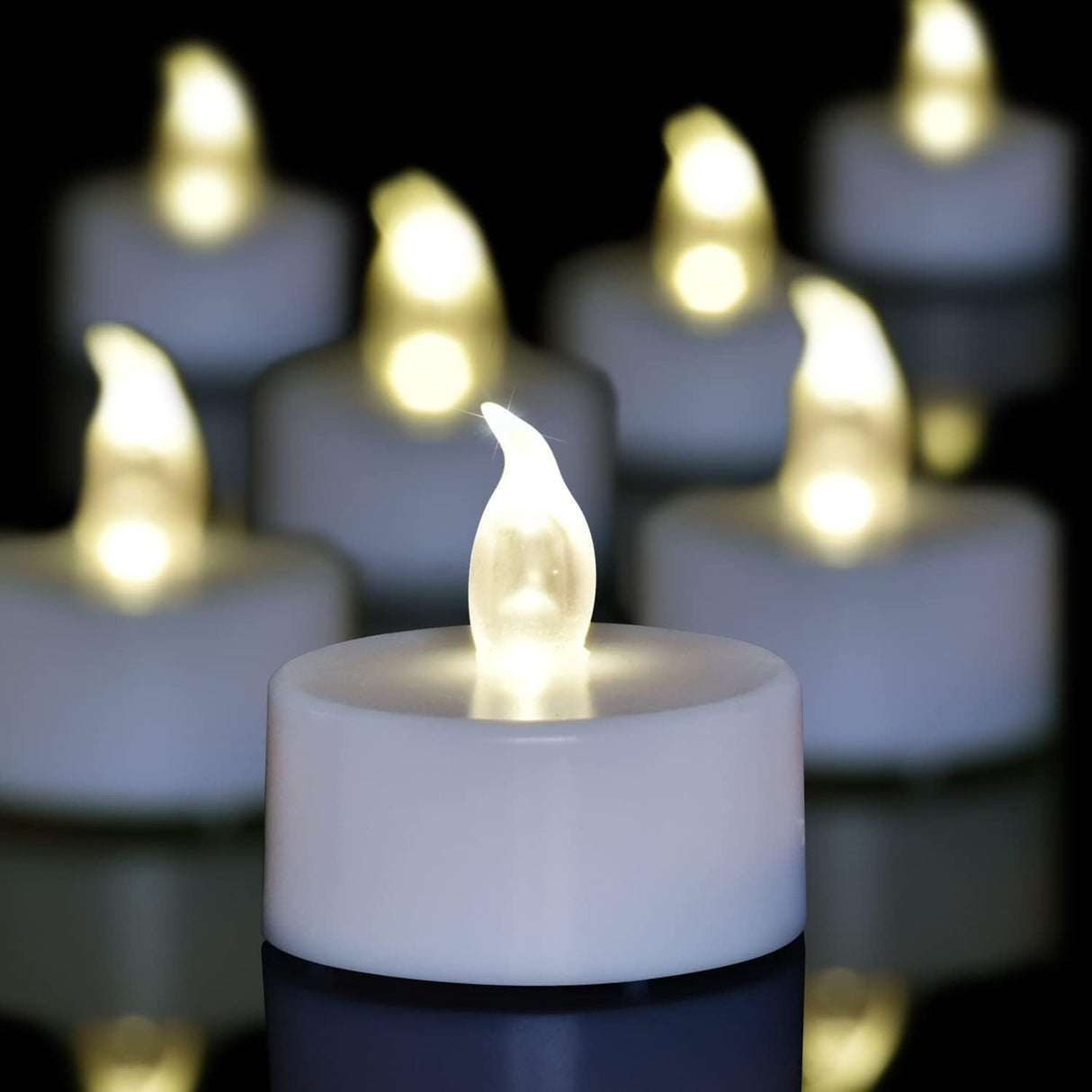 Candlium 200 Pack LED Tea Lights Bulk, 200+ Hours Long Lasting Battery Operated Flameless Candles for Wedding Centerpieces, Proposal Decorations, Valentine's Day & Event Decor (Warm White)