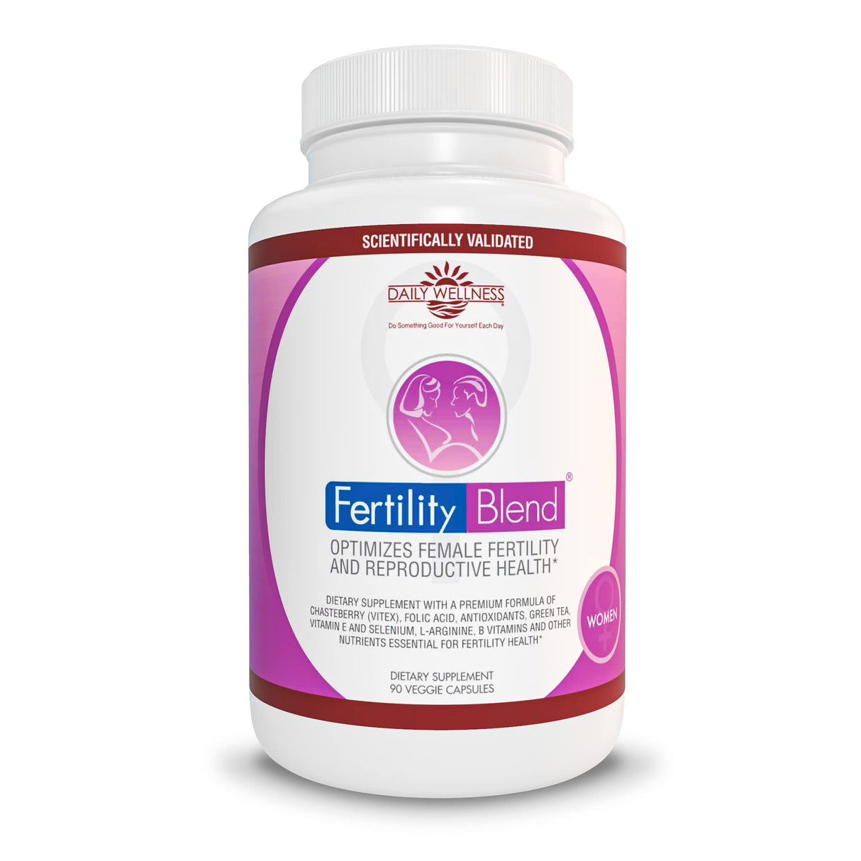 Daily Wellness Fertility Blend for Women - Fertility Supplements for Women, Conception Fertility Prenatal Vitamins, Trying to Conceive Progesterone Supplements, Cycle Support Conception Pills - 1 Pack
