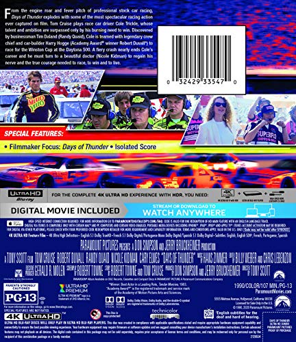 Days of Thunder (4K UHD + Digital)