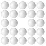FFchuanhe 4 Inch 24 Pcs Craft Foam Ball. White Polystyrene Smooth Round Ball, for Arts and Crafts Supplies, School Project, Weddings, Easter, Halloween, Christmas, Home DIY Crafts and Party.