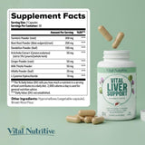 Vital Liver Support New Formula Liver Supplement and Liver Vitamin – 9-in-1 Liver Health Formula,Cleanse & Repair Formula with Organic Milk Thistle Supports Liver Health Cleanse