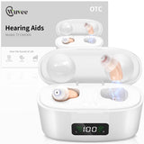OTC Hearing Aids for Seniors, Hearing Aid Amplifiers Devices Rechargeable with Noise Cancelling, Superior Sound Quality for Adults Women Men Hearing Loss, Auto On/Off