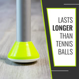 HealthSmart 4-Pack Walker Ski Glides for Folding Walkers, Durable Universal Fit for Smooth Mobility, Easy Installation and Increased Visibility Walker Feet