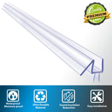 2-Pack Butecare Frameless Shower Door Bottom Seal for Glass Doors – Stop Shower Leaks and Create a Water Barrier (3/8” x 39”)