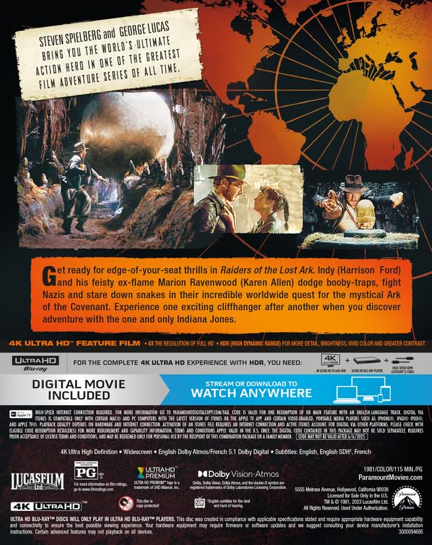 Raiders of the Lost Ark [4K UHD]