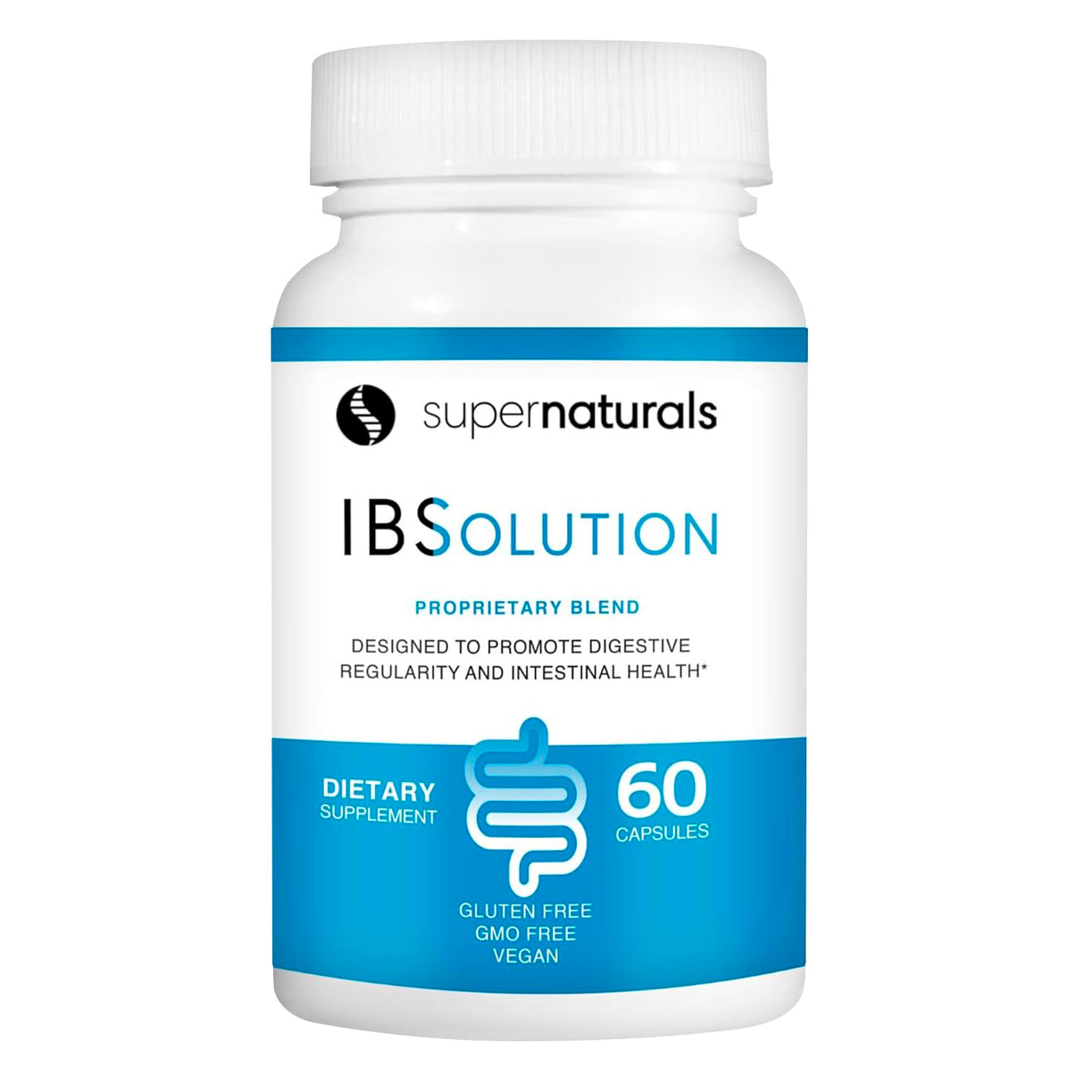 JLM NUTRITIONALS Supernaturals IBSolution - Support for Bloating, Constipation, Diarrhea, and Gas, Bowel Support Digestion Supplement, Vegan, 60 Count