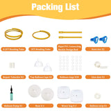Bazen Balloon Arch Stand Kits Gold 8.2FT&5FT Half Arch Backdrop Stand