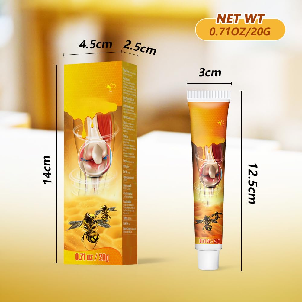 3 Pack Bee Venom Cream, Bee Venom Advanced Joint and Bone Gel for Neck, Knee, Shoulder, Waist, Leg
