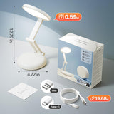 One Fire Cordless Desk Lamp,Dimmable Small Battery Powered Lights,3600mAh Rechargeable Wireless Table Lamp,Mini Lamp&Portable Light for Bed,Book Reading,Home for Small Spaces,Nail Light,Craft,Office