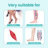 iDonua Calf Brace Compression for Torn Calf Muscle fit Men & Women, Innovative 2 Layer Elastic Calf Support Bandage for Legs adds Extra Pressure for Strain, Swelling, Cramps, Varicose Vein -L/XL