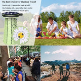 ALEVMOOM Upgraded Telescoping Collapsible Stool with Cushion, Folding Stool with Printing Portable Retractable Foldable Seat Max Load 550lbs for Adults Camping Fishing Outdoor (Daisy)