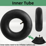 Covzoe 2 Set 4.10/3.50-4 Tire and Inner Tube with Bent Valve Stem