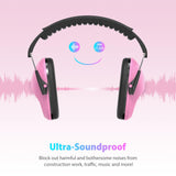 Dr.meter Noise Cancelling Headphones for Kids: SNR27.4 Kids Ear Protection Earmuffs with Adjustable Headband, Ear Muffs for Noise Reduction in Monster Jam, Concert, Firework, Mowing, Autism Sensory
