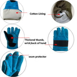 Animal Handing Gloves Bite Proof 23.7 Inch Kevlar Reinforced Multipurpose Pet Leather Glove Padding Dog,Cat Scratch,Bird Handling Falcon Gloves Grabbing,Reptile Squirrel Snake Bite