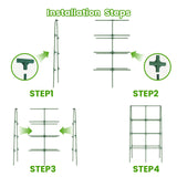 Cucumber Trellis for Raised Bed, U-Shape Garden Trellis for Climbing Plants Outdoor, Metal Arch Vegetables Trellis, Plant Support for Grape Vine Beans Squash Peas Flower