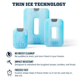 YETI ICE Sheet Refreezable Reusable Cooler Ice Pack, Large