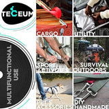 TECEUM 1" & 1.5" & 2" Webbing – 10 25 50 Yards – 40+ Colors – Heavy Duty 1 Inch 1.5 Inch 2 Inch Webbing for Climbing Outdoors Indoors Crafting DIY