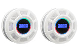 Smoke and Carbon Monoxide Detector, 2-in-1 Photoelectric Carbon Monoxide Detectors Smoke Alarm with LED Indicator, Easy Installation for Home, Bedroom, RV, Garage (2 Pack)