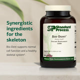 Standard Process Inc. Bio-Dent - Whole Food Supplement for Skin, Muscle, and Bone Health - Calcium, Licorice Root, Manganese, Phosphorus - 800 Tablets
