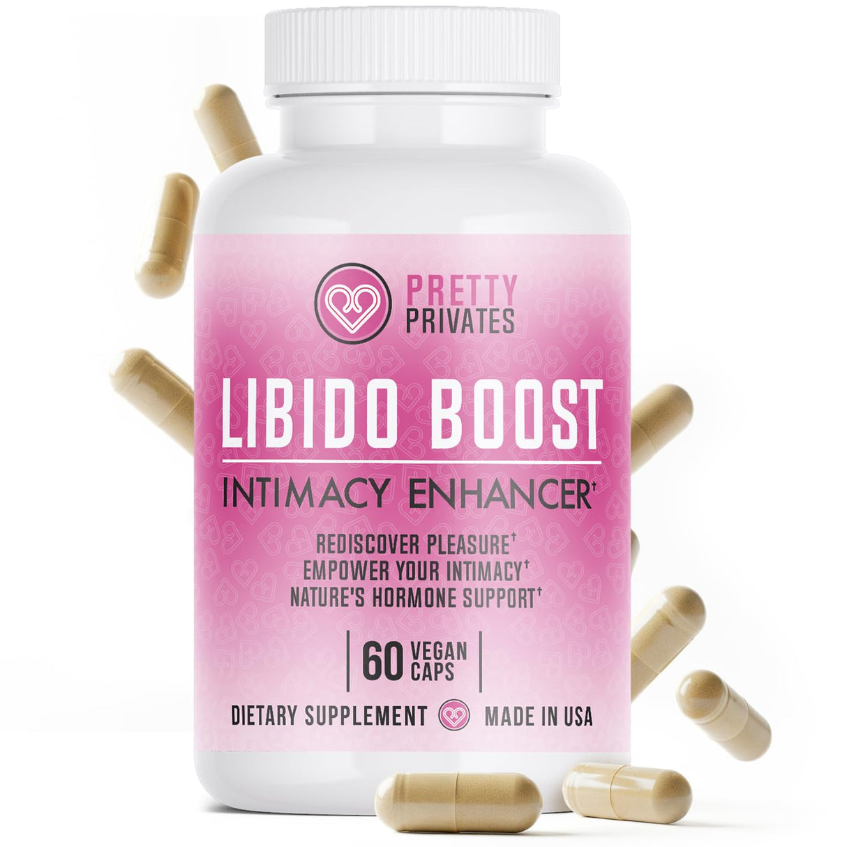 Pretty Privates Premium Female Libido Booster for Women - Fast-Acting Mood Booster & Energy Support, Natural Formula to Enhance Your Libido - Womens libido Booster