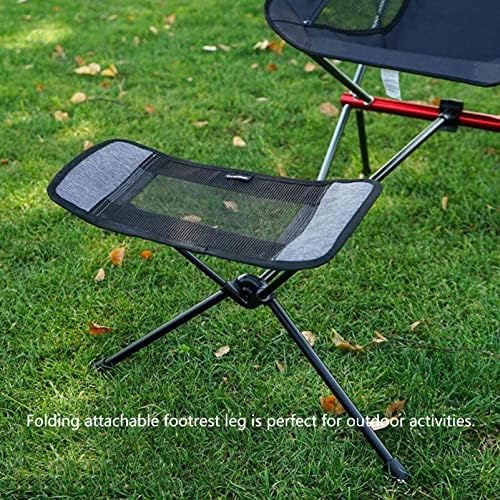 Universal Camping Chair Foot Rest, Folding Attachable Footrest Leg Rest Outdoor Folding Chair for Outdoor Gardening Fishing Beach Hiking