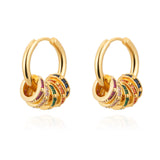 Milan Chiva Small Hoop Huggie Dangle Earrings for Women