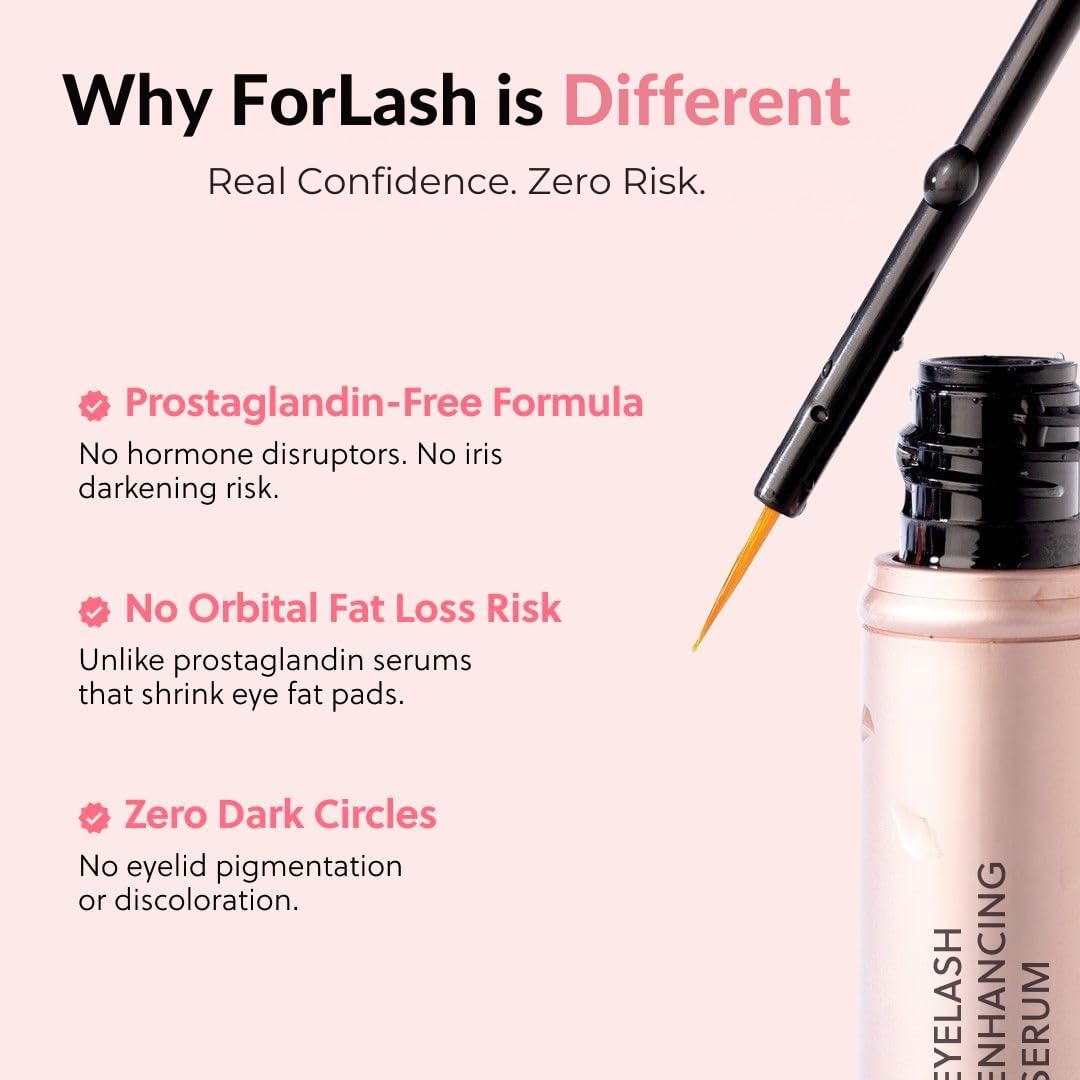 ForChics Prostaglandin-Free Eyelash Growth Serum – Rebuilds Thin Lashes