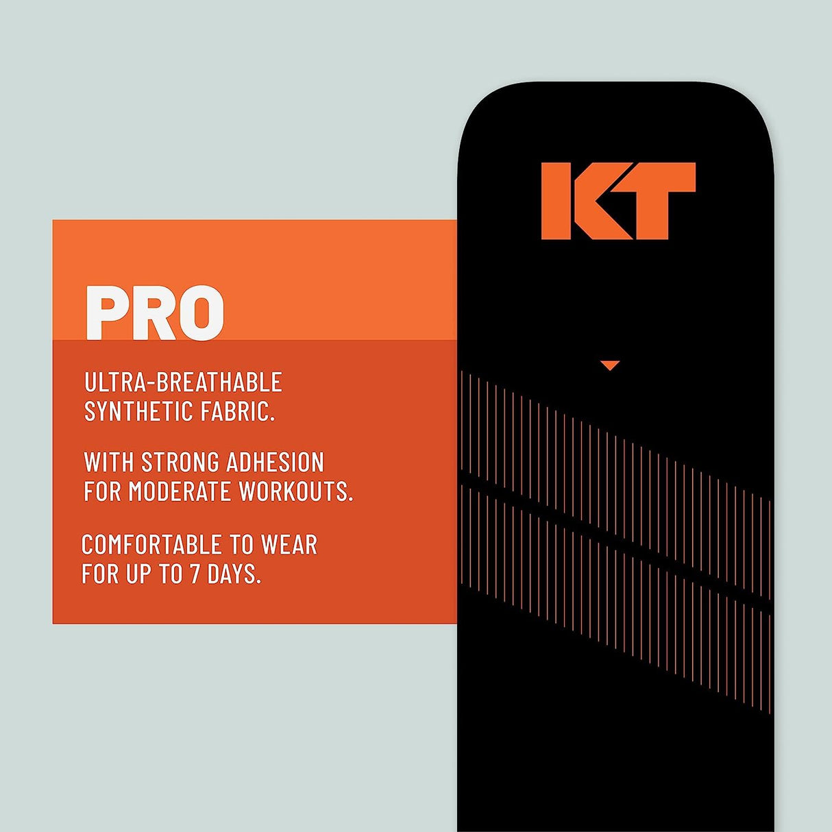 KT Tape, Sports Med, PRO 150 Strip 10", Precut, Stealth Beige