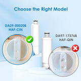 Waterdrop DA29-00020B Replacement for Samsung® Water Filter HAF-CIN/EXP, DA29-00020B, HAF-CIN, DA29-00020B-1, RF28HMEDBSR, RF263BEAESR, RS25J500DSR, RF263TEAESG, HDX FMS-2, DA97-08006A-1, 4 Filters