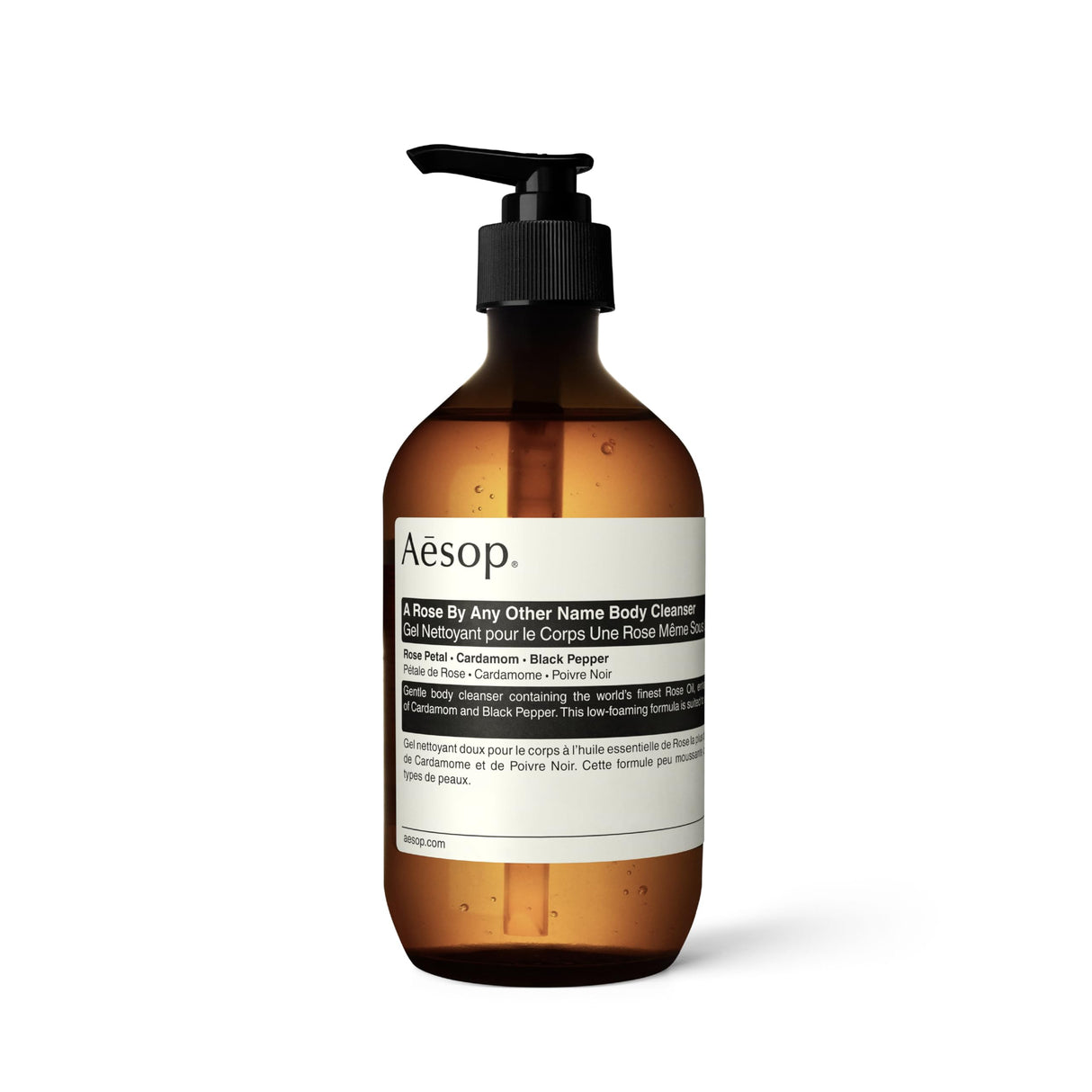 Aesop A Rose By Any Other Name Body Cleanser | Gentle Body Cleanser with Rose Petal Oil & Skin-Softening Botanicals | 16.9 oz / 500mL
