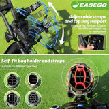 Golf Push Cart 3 Wheel : Golf Bag Cart Foldable with Phone Holder/Cup/Umbrella Holder Compact Golf Pull Carts Quick Fold Golf Caddy Push Carts with Large Wheelbase for Different Terrain