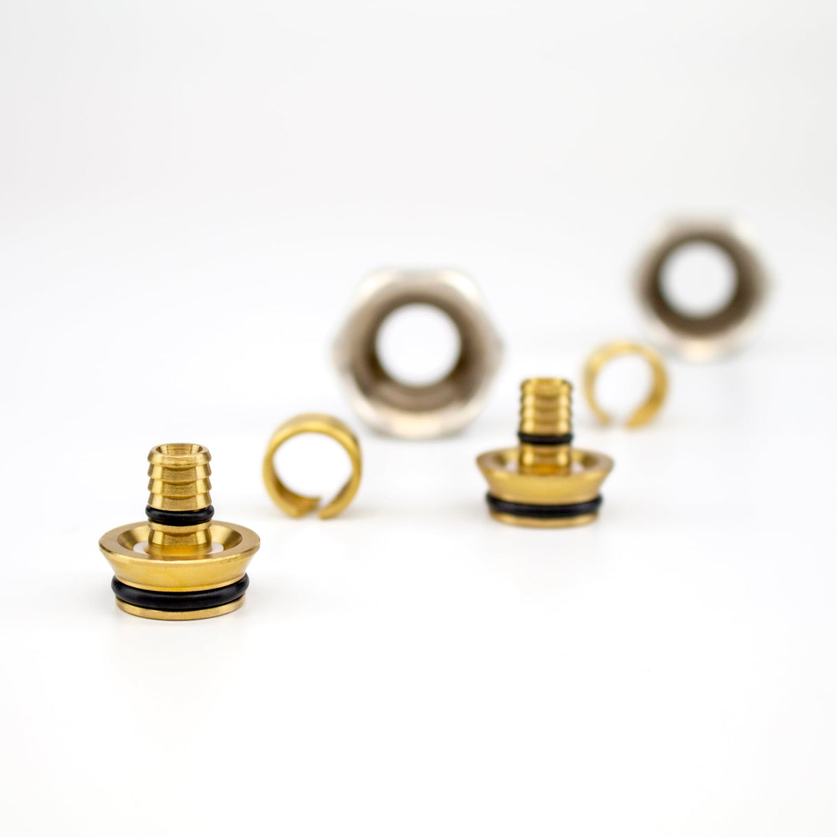 12mm x 1.6mm Underfloor Heating Eurocone Connector Pack of 2 Durable Brass Leak-Proof Adapter for Seamless Integration with All Heating Systems of 3/4 inch, Easy Installation Universal Compatibility