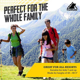 TrailBuddy Trekking Poles - Lightweight, Collapsible Hiking Poles for Snowshoe & Backpacking Gear - Pair of 2 Walking Sticks for Hiking, 7075 Aluminum with Cork Grip