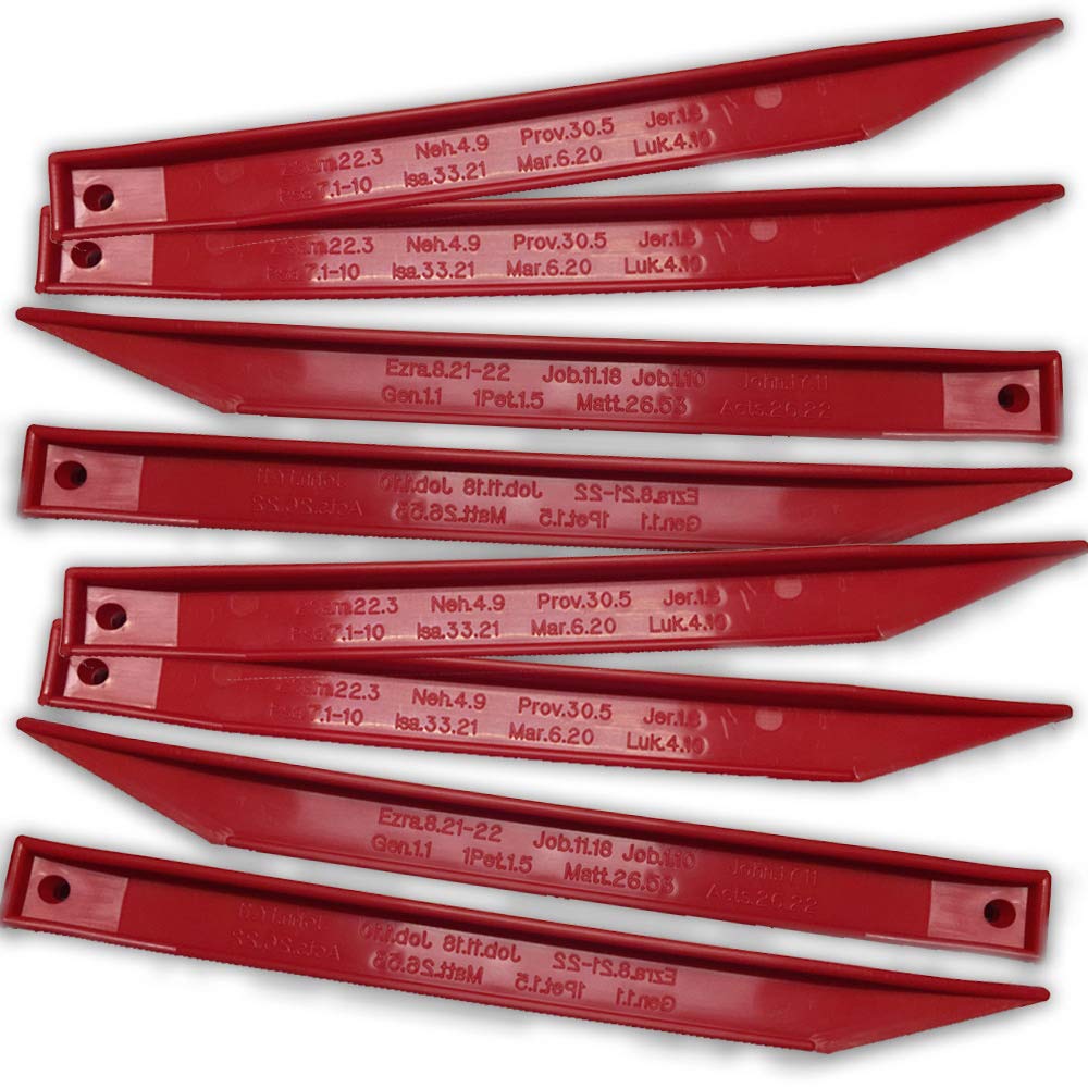 Spiritual Warfare Stakes - God's Protection Promised through His Word - His Power working through Your Faith (8 Pack)