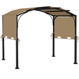 85"x 208" Universal Pergola Shade Cover, Garden Shade Replacement for 17x7.4 Ft Outdoor Pergola Structure, Patio Gazebo Canopy, Porch, Balcony Waterproof Top (Cover Only, Khaki)