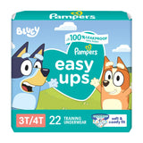 Pampers Training Pants - Easy Ups Boys & Girls Bluey - Size 2T-3T, 140 Count, Children's Potty Underwear (Packaging May Vary)