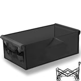 Camping Cart Liner Foldable Wagon Cloth Pocket,Beach Cart Large Capacity Cloth Pocket,for Station Wagons Front and Rear Foldable,Replacement Cloths Bags Size fits Length24-30 Height7-11