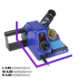 WEP 926LED V3 Soldering Station 130W MAX Soldering Iron Kit with Solder Wire, 5 Soldering Tips, Tweezers, Solder Sucker, Tip Cleaner, Temperature Control, Sleep Mode, C-F Conversion