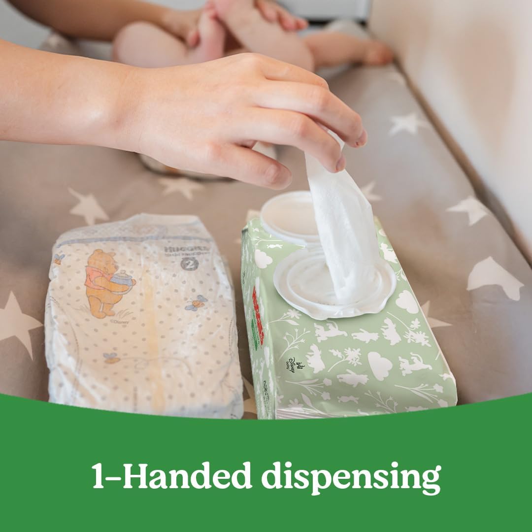 Huggies Natural Care Sensitive Baby Wipes, Unscented, Hypoallergenic, 99% Purified Water, 15 Flip-Top Packs (960 Wipes Total)