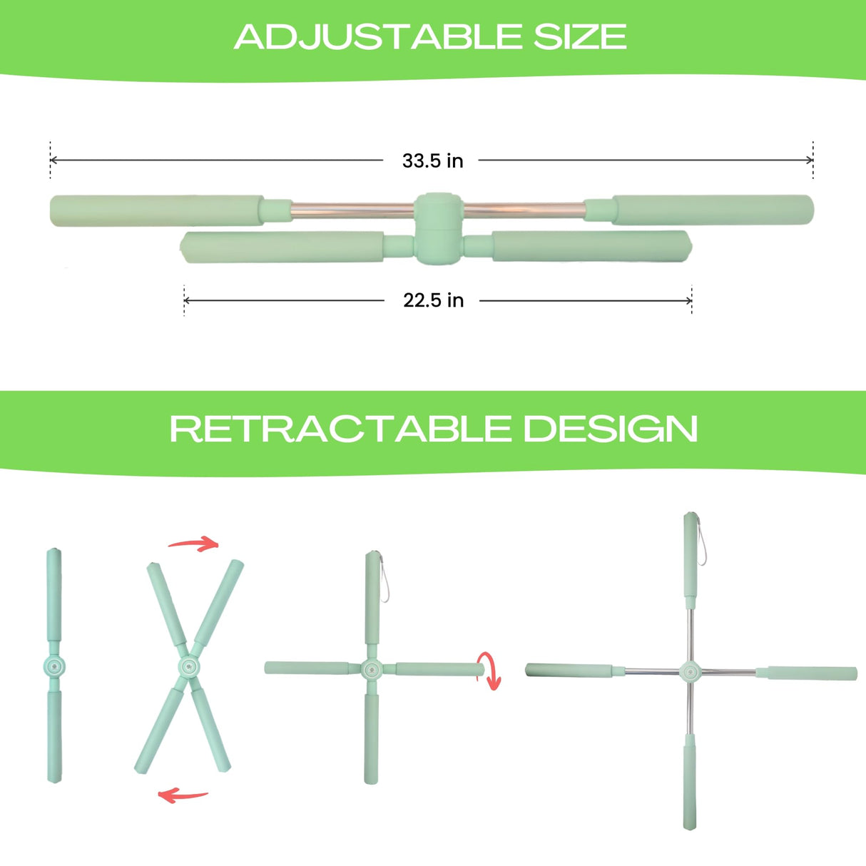 BodyTree Posture Corrector Yoga Cross Stick - Back Pain Relief for Men Women - Stretcher and Straightener for Upper and Lower Back - Stretch Pole - Neck Hump Equipment bar Device Brace