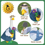 Fox Valley Traders Gaggleville Gardener Goose Outfit, Fits Large 23" H Statue